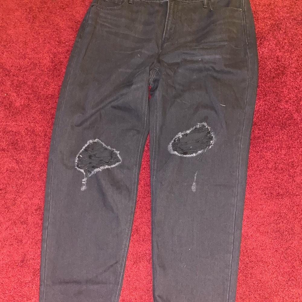 Old Navy, vintage, black wash with knee blow out details NWT Size 18 Plus Long